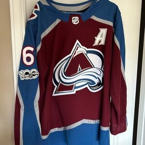 2017 #6 Erick “The Condor” Johnson jersey with 100 yrs of NHL patch